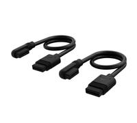 Corsair iCUE LINK Slim Cables - 200mm Recto/Slim 90° - Negro