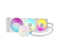 CORSAIR iCUE LINK TITAN 360 RX Refrigerador Líquido RGB Para CPU - 360mm AIO - 3x RX120 Ventiladores RGB Incluidos - Compatible con Intel LGA 1851/1700, AMD AM5/AM4 - Hub iCUE LINK Incluido - Blanco