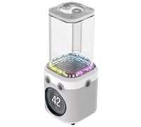 CORSAIR iCUE Link XD6 RGB Elite Unidad de Bomba/Depósito LCD - Bomba FlowDrive MAX, Pantalla LCD IPS de 480x480, Sensor de Temperatura Integrado, 22 LED RGB Direccionables - Blanco
