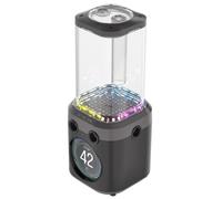 CORSAIR iCUE Link XD6 RGB Elite Unidad de Bomba/Depósito LCD - Bomba FlowDrive MAX, Pantalla LCD IPS de 480x480, Sensor de Temperatura Integrado, 22 LED RGB Direccionables - Gris Sigilo