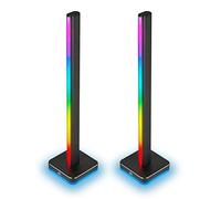 Corsair iCUE LT100 Kit de Inicio de Torres de Iluminación Inteligente, Dos Torres 422 mm de Alto con 46 LED Personalizables, Difusor de Luz Integrado, Soporte Extraíble para Auriculares, Negro