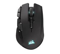 CORSAIR IRONCLAW - Ratón inalámbrico SE Gaming - 26.000 DPI, diseño ergonómico para manos más grandes, 10 botones programables, para MOBA, FPS, MMO - Negro