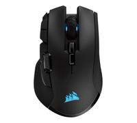 Corsair IRONCLAW Wireless RGB Rechargeable Gaming Mouse with Slipstream Technology - 18,000 dpi - 3-Zone RGB Multi-Color Backlighting - Black