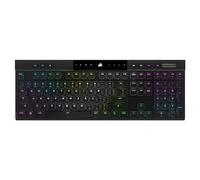 Corsair K100 Air - Teclado mecánico inalámbrico RGB para Juegos, Ultrafino, Flujo Deslizante de 1 ms, Bluetooth de Baja latencia, interruptores de Teclas Cherry MX de Perfil Ultra bajo, diseño NA,