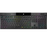 Corsair K100 RGB Air - Full-Size (100%) - USB + RF Wireless + Bluetooth - Mechanical - QWERTY - RGB LED - Black