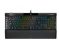 Corsair K100 RGB Teclado óptico-mecánico para Juegos (Interruptores de Teclas óptico-mecánicos OPX RGB, Reposamuñecas magnético y extraíble de Polipiel, Teclas de policarbonato) Negro