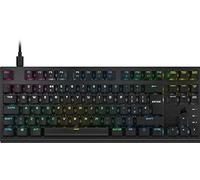 Corsair K60 Pro TKL RGB Tenkeyless - Teclado óptico mecánico para Juegos con Cable - Interruptores lineales OPX - Teclas de policarbonato - Compatible con iCUE - QWERTY UK - PC, Mac, Xbox - Negro