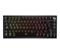 CORSAIR K65 PLUS Wireless - Tastatur - 75% - compact - backlit - kabellos - USB, 2,4 GHz, Bluetooth - QWERTZ - Deutsch - Tastenschalter: CORSAIR MLX Fusion (CH-91D441F-DE)
