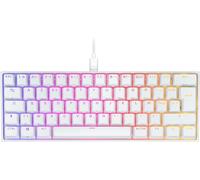 Corsair K65 RGB Mini 60% Teclado de Juego con Cable mecánico - Switches lineales Cherry MX Red - Teclas PBT de Doble Salida, Compatible con iCUE - AZERTY FR - PC, Mac, Xbox - Blanco