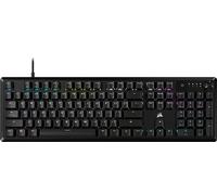 Corsair K70 Core RGB Teclado mecánico para Juegos - Interruptores lineales Rojos MLX prelubricados - Amortiguación de Sonido - Dial de Control de Medios - Compatible con iCUE - Diseño QWERTY