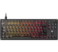 Corsair K70 Core TKL RGB Teclado Mecánico Tenkeyless para Juegos - Interruptores Lineales MLX Red v2 Prelubricados - SOCD - Amortiguación Acústica - Tapas de ABS - QWERTY ES - Negro