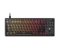 CORSAIR K70 CORE TKL RGB Tenkeyless Teclado mecánico para juegos con cable, interruptores lineales MLX Red v2 prelubricados, SOCD, teclas ABS de doble disparo, amortiguación de sonido, sondeo de 1000