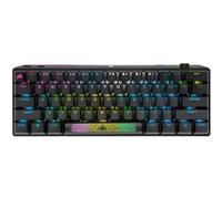 Corsair K70 Pro Mini Wireless RGB 60% Teclado mecánico Gaming (tecnología inalámbrica ultrarrápida Inferior a 1 ms, Switchs Cherry MX Red Desmontable, Juegos de Teclas de Doble Inyección PBT) Negro