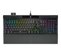 Corsair K70 RGB Pro Teclado mecánico para Juegos con Cable, Cherry MX RGB Speed, hiperpolling de 8000 Hz, Teclas PBT Double-Shot Pro, reposamuñecas Suave, QWERTY, ND - Negro