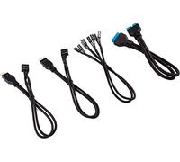 Corsair - Kit de Extensión del Panel Frontal (panel delantero con Cables blindados Premium, 30 cm), Negro