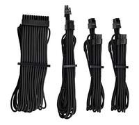 Corsair - Kit de Inicio (Cables para alimentadores protegidos de Forma Individual con Revestimiento Type 4 Gen 4 Corsair Premium), Negro