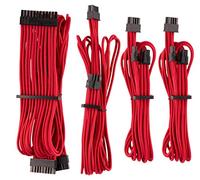 Corsair - Kit de Inicio (Cables para alimentadores protegidos de Forma Individual con Revestimiento Type 4 Gen 4 Corsair Premium), Rojo