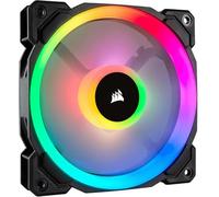 Corsair LL Series LL120 - Ventilador RGB LED PWM con Doble Bucle de Luz de 120 mm - Paquete Individual - Negro