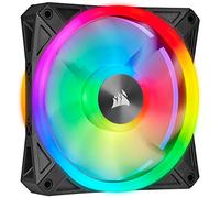 Corsair Juego de dos ventiladores PWM de 140 mm iCUE QL140 RGB con Lighting Node CORE