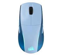 Corsair M75 Ratón inalámbrico RGB ligero para juegos para Mac - 26.000 DPI, botones laterales intercambiables, interruptores ópticos, compatible con iCUE - Azul glacial