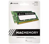 Corsair Mac Memory SODIMM 16GB (2x8GB) DDR3L 1600MHz CL11 Memoria para Sistemas Mac, Calificada por Apple - Negro