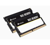 Corsair Mac Memory SODIMM 16GB (2x8GB) DDR4 2666MHz CL18 Memoria para Sistemas Mac, Calificada por Apple - Negro