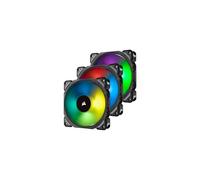 Corsair ML120 Pro 12cm PWM RGB Case Fans x3, Magnetic Levitation Bearing, 3 Pack