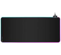 Corsair MM700 RGB Extended XL | Alfombrilla de Ratón de Tela para Juegos - 930mm x 400mm x 4mm - Iluminación RGB 360° - Concentrador de Dos Puertos USB - Goma Gruesa - Negro