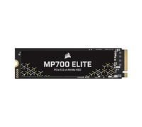 Corsair MP700 Elite 1TB PCIe 5.0 x4 NVMe M.2 SSD - hasta 10,000MB/sec - Alta Densidad 3D TLC NAND - M.2 2280 - Compatible con DirectStorage - Negro