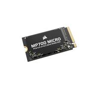 Corsair MP700 Micro 4TB PCIe 5.0 NVMe M.2 2242 SSD - hasta 9.400 MB/s de Lectura, 8.100 MB/s de Escritura - Velocidad Gen5 para Portátiles y Mini PC - Negro