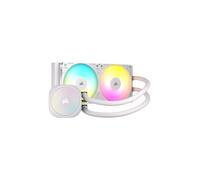 CORSAIR Nautilus 240 RS ARGB Refrigeración Líquida de CPU - 240mm AIO - Conexión Directa a la Placa Base - Intel LGA 1851/1700, AMD AM5/AM4 - 2X RS120 ARGB Ventiladores Incluidos - Blanco