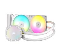 CORSAIR Nautilus 240 RS ARGB Refrigeración Líquida de CPU - 240mm AIO - Conexión Directa a la Placa Base - Intel LGA 1851/1700, AMD AM5/AM4 - 2X RS120 ARGB Ventiladores Incluidos - Blanco