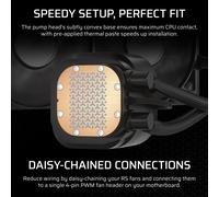 Refrigeración Líquida CPU Corsair NAUTILUS 240mm Negro