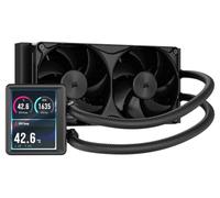 CORSAIR NAUTILUS II 240 RS LCD Refrigeración Líquida AIO para CPU - Negro | Pantalla LCD IPS de 3,5", Ventiladores Unificados RS II Incluidos, AMD AM5/AM4, Intel LGA 1954/1851/1700, Conexión en Cadena