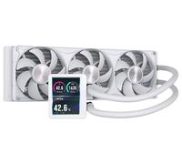 CORSAIR Nautilus II 360 RS LCD Refrigeración Líquida AIO para CPU - Blanco | Pantalla LCD IPS de 3,5", Ventiladores Unificados RS II Incluidos, AMD AM5/AM4, Intel LGA 1954/1851/1700, Conexión en Cadena