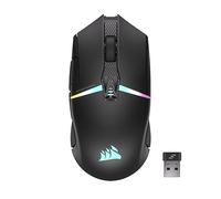 Corsair NIGHTSABRE RGB Ratón inalámbrico para Juegos FPS, MOBA - 26.000 dpi - 11 Teclas programables - hasta 100 Horas de batería - Compatible con iCUE - Negro