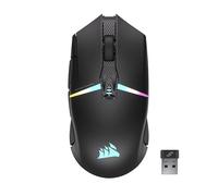Corsair NIGHTSABRE Wireless RGB FPS/MOBA Ratón para Juegos - 26,000 dpi - 11 Botones Programables - Batería hasta 100hrs - Compatible con iCUE - PC, PS5, PS4, Xbox - Negro