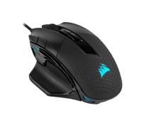 Corsair NIGHTSWORD RGB Ratón de Juego FPS/MOBA con Cable - 18.000 PPP - 10 Botones Programables - Sistema de Pesas - Compatible con iCUE - PC, Mac, PS5, PS4, Xbox - Negro