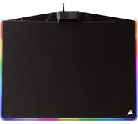 CORSAIR - Alfombrilla de ratón - Iluminación personalizable, antideslizante, conector USB integrado