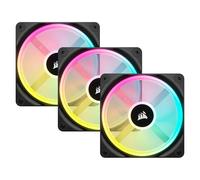 VENTILADOR CAJA ADICIONAL 12X12 CORSAIR QX120 ICUE LINK RGB NEGRO STARTER KIT 3U