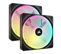 Corsair QX140 RGB 140mm Doble Pack Negro