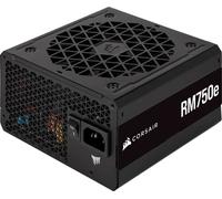 Corsair RM750e - Fuente de alimentación ATX totalmente modular de bajo ruido - Conectores dobles EPS12V - Condensadores clasificados a 105 ° C - Eficiencia 80 Plus Gold - Soporte moderno en espera -