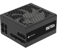 Corsair RM750x Fuente de Alimentación ATX Totalmente Modular de Bajo Ruido - Compatible con ATX 3.1 - Compatible con PCIe 5.1 - Eficiencia Cybenetics Gold - Conector 12V-2x6 Nativo - Negro