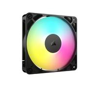 CORSAIR RS120 ARGB 120 mm PWM Ventilador - Conexión en Cadena - Bajo Nivel de Ruido - Rodamiento de Cúpula Magnética - Paquete Sencillo - Negro