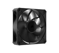 CORSAIR RS120 MAX 120 mm PWM Ventilador Grueso - Alta Presión Estática - Fabricación en Polímero de Cristal Líquido - Paquete Individual - Negro