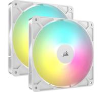 Corsair RS140 ARGB Pack Doble Ventilador Suplementario PWM 140mm Blanco