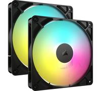 Corsair RS140 ARGB Pack Doble Ventilador Suplementario PWM 140mm Negro