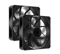 CORSAIR RS140 MAX 140 mm PWM Ventiladores Grueso - Alta Presión Estática - Fabricación en Polímero de Cristal Líquido - Paquete Doble - Negro