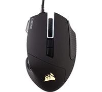 Corsair Scimitar ELITE RGB Óptico MOBA/MMO Ratón para Juegos, 18.000 PPP Óptico Sensor, 17 Botones Programables, Retroiluminación RGB Dinámica en Cuatro Zonas, Forma Contorneada, Color Negro