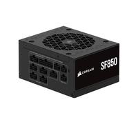 CORSAIR SF850 (2024) Fuente de alimentación ATX Platinum 80 Plus Totalmente Modular de bajo Ruido - Cumple con ATX 3.0 - Listo para PCIe 5.0 - Soporte SFX a ATX Incluido - Negro